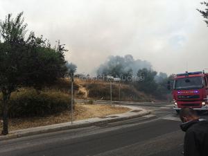 Incendio a Monte Gurtei (foto Cronache Nuoresi)