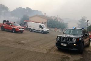 Incendio a Scano Montiferro (foto S.Novellu
