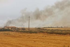 Incendio a Scano Montiferro (foto S.Novellu