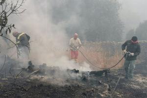 Incendio a Scano Montiferro (foto S.Novellu