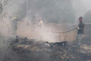 Incendio a Scano Montiferro (foto S.Novellu