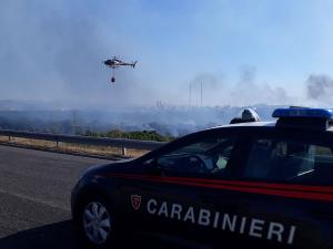 Incendio nella zona industriale di Ottana