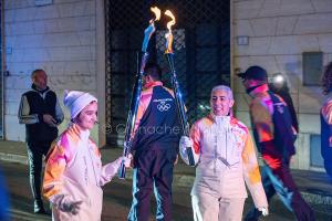 La fiamma olimpica a Nuoro (foto S.Novellu)