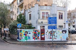 Nuoro, il murale in via S.Barbara (foto S.Novellu)