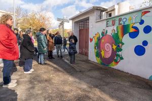Nuoro, inaugurazione del murale in via S.Barbara (foto S.Novellu)