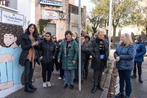 Nuoro, inaugurazione del murale in via S.Barbara (foto S.Novellu)