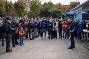 Nuoro, il sindaco Soddu alla manifestazione per la sanità (foto S.Novellu).