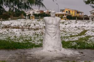 Nuoro, nevicata del 24 gennaio 2019 (foto S.Novellu)