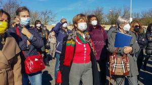 Nuoro, protesta dei malati oncologici al San Fracnesco ( foto S.Meloni)