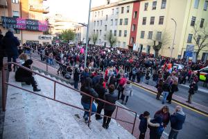 Nuoro. Manifestazione di rabbia contro l'uccisione di Romina Meloni (foto S.Novellu)