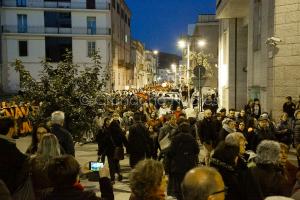 Nuoro. Manifestazione di rabbia contro l'uccisione di Romina Meloni (foto S.Novellu)