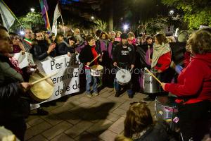 Nuoro. Manifestazione di rabbia contro l'uccisione di Romina Meloni (foto S.Novellu)