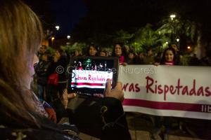 Nuoro. Manifestazione di rabbia contro l'uccisione di Romina Meloni (foto S.Novellu)