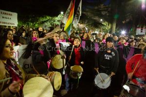 Nuoro. Manifestazione di rabbia contro l'uccisione di Romina Meloni (foto S.Novellu)