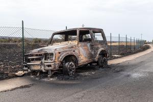 Scano Montiferro, i danni dell'incendio (© foto S.Novellu)