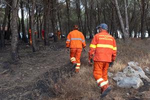 Scano Montiferro, i danni dell'incendio (© foto S.Novellu)