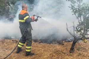 Scano Montiferro, i danni dell'incendio (© foto S.Novellu)