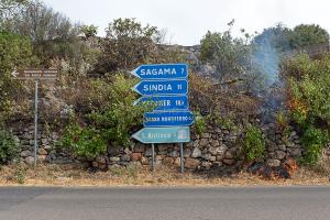 Scano Montiferro, i danni dell'incendio (© foto S.Novellu)