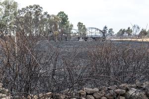Scano Montiferro, i danni dell'incendio (© foto S.Novellu)