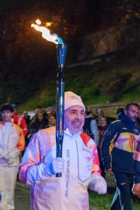 Uno dei tedofori (foto S.Novellu)