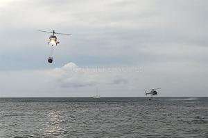 La Caletta. Incendio a Monte Longu