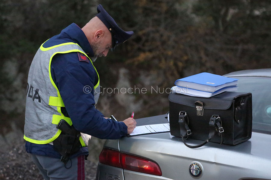 La scena dell'incidente mortale 